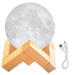Настольная лампа Led Moon, белая, 120 мм с ножкой цена и информация | Настольная лампа | kaup24.ee