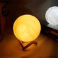 Laualamp Led Moon, valge, 120 mm цена и информация | Laualambid | kaup24.ee