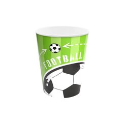 Ühekordsed pabertopsid, 220 ml, 6 tk, Football. 9906 цена и информация | Праздничная одноразовая посуда | kaup24.ee