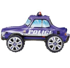 Fooliumist õhupall 65 x 38cm, 4D Police Car, 3817 hind ja info | Õhupallid | kaup24.ee