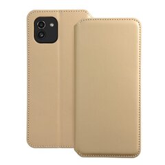 Dual pocket book for SAMSUNG A03 kuldset värvi hind ja info | Telefoni kaaned, ümbrised | kaup24.ee