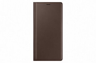 Samsung Galaxy Note 9 Leather View Case Brown hind ja info | Telefoni kaaned, ümbrised | kaup24.ee