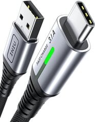 Iniu USB-C kuni USB-A kaabel, 2 m цена и информация | Кабели для телефонов | kaup24.ee