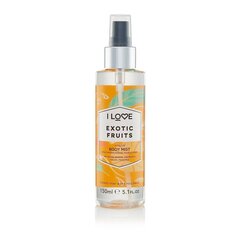 Värskendav Kehasprei Exotic Fruits I Love Scented Body Mist, 150 ml hind ja info | Kehakreemid, losjoonid | kaup24.ee