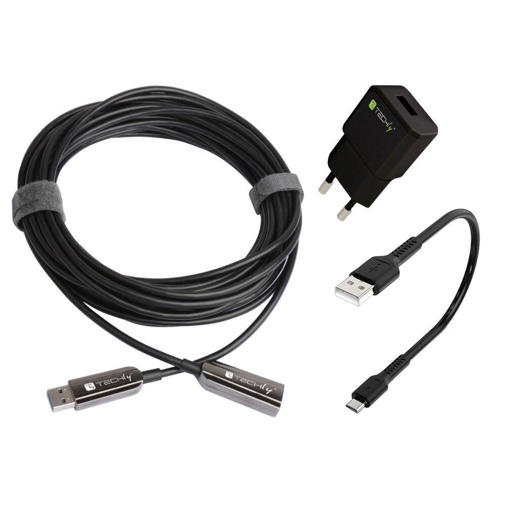 Techly USB 3.2 Gen1 A-A 20m 5Gbps цена и информация | USB jagajad, adapterid | kaup24.ee