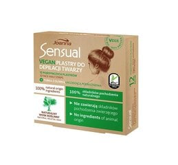 Näo depilatsiooniribad Vegan Natural Wax Joanna Sensual, 12 tk. hind ja info | Depileerimisvahendid | kaup24.ee