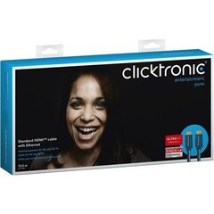Clicktronic, HDMI, 15 cm hind ja info | Kaablid ja juhtmed | kaup24.ee
