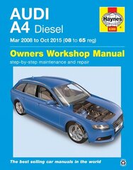 Audi A4 Diesel (Mar '08 - Oct '15) 08 To 65: 2008-2015 hind ja info | Reisiraamatud, reisijuhid | kaup24.ee