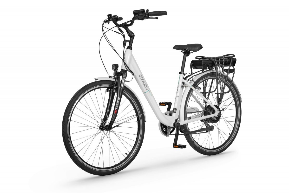 Elektrijalgratas Ecobike Traffic 11,6 Ah Greenway, valge цена и информация | Elektrirattad | kaup24.ee