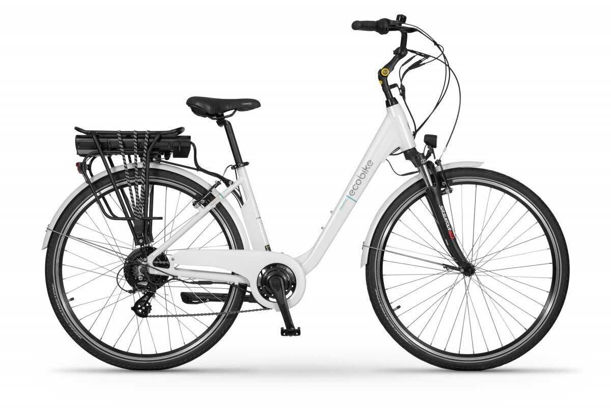 Elektrijalgratas Ecobike Traffic 11,6 Ah Greenway, valge цена и информация | Elektrirattad | kaup24.ee