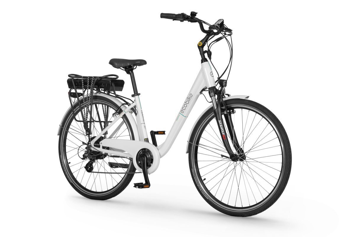 Elektrijalgratas Ecobike Traffic 11,6 Ah Greenway, valge цена и информация | Elektrirattad | kaup24.ee