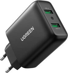 Ugreen CD161, USB-A , 3A цена и информация | Зарядные устройства для телефонов | kaup24.ee