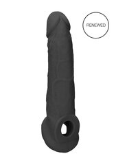 Рукав для пениса Realrock Skin 23 см, черный цвет цена и информация | Эрекционные кольца, насадки на пенис | kaup24.ee