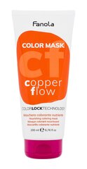 Окрашивающая маска для волос Цветная маска Fanola Медный поток, 200 мл цена и информация | Краска для волос | kaup24.ee