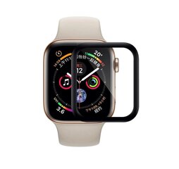 Защитное стекло дисплея 3D Full Glue Apple Watch 44mm черное цена и информация | Аксессуары для смарт-часов и браслетов | kaup24.ee