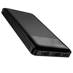 Väline aku Power Bank Hoco J72 10000mAh must цена и информация | Зарядные устройства Power bank | kaup24.ee