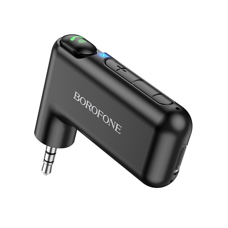 Juhtmevaba autovastuvõtjaadapter Borofone BC35 Wideway AUX BT must цена и информация | USB jagajad, adapterid | kaup24.ee