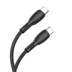 USB кабель Borofone BX86 Advantage 60W Type-C 1.0m черный цена и информация | Кабели для телефонов | kaup24.ee