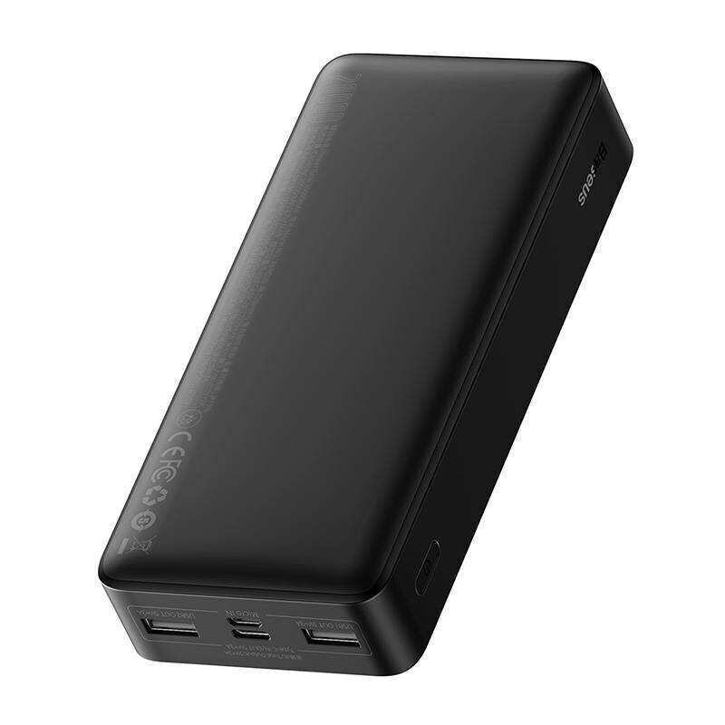Baseus Bipow kiirlaadimise akupank 20000mAh 15W must (Overseas Edition) + USB-A - Micro USB kaabel 0,25m must (PPBD050101) hind ja info | Akupangad | kaup24.ee