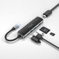 Adapter Hoco HB24 Easy Display Type-C to HDMI+USB3.0+USB2.0+SD+TF+PD hall цена и информация | USB jagajad, adapterid | kaup24.ee