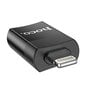 Adapter Hoco UA17 Lightning to USB-A must цена и информация | USB jagajad, adapterid | kaup24.ee