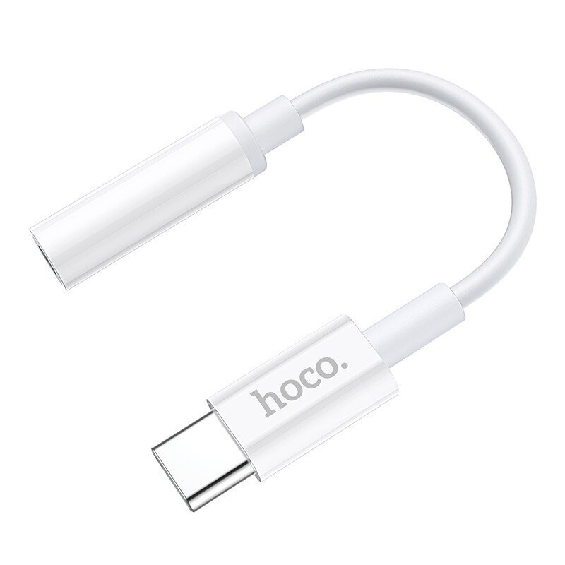 Audio adapter Hoco LS30 Type-C to 3.5mm valge цена и информация | USB jagajad, adapterid | kaup24.ee