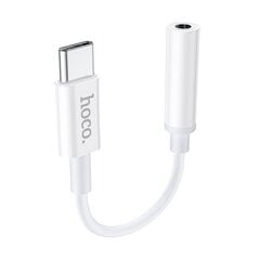 Audio adapter Hoco LS30 Type-C to 3.5mm valge цена и информация | Адаптеры и USB-hub | kaup24.ee