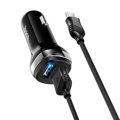 Автомобильная зарядка Hoco Z40 Superior Dual Port + MicroUSB черная цена и информация | Зарядные устройства для телефонов | kaup24.ee