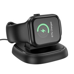 Juhtmeta laadija Hoco CW44 Wireless Charger For Apple Watch must hind ja info | Mobiiltelefonide laadijad | kaup24.ee