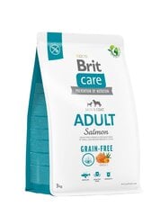 Brit Care Grain-Free Adult Salmon koeratoit 3kg цена и информация |  Сухой корм для собак | kaup24.ee