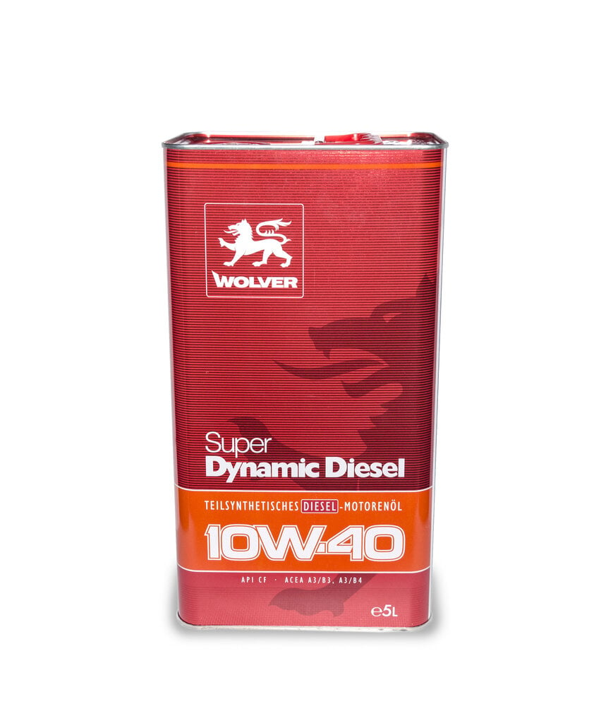 Wolver Super Dynamic Diesel poolsünteetiline mootoriõli, 10W-40, 5L hind ja info | Mootoriõlid | kaup24.ee