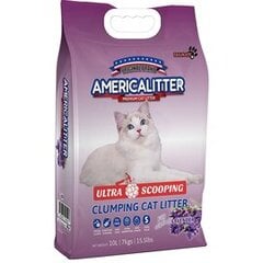 AMERICA LITTER ULTRA ODOR SEAL LAVANDA 10L, 7KG - ПЕСОК ДЛЯ КОШЕК С УСИЛЕННЫМ УСТРАНЕНИЕМ ЗАПАХА цена и информация | Наполнители для кошачьих туалетов | kaup24.ee