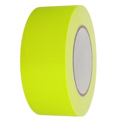 Kleeplint Neon gaffer 50 mm x 25 m, kollane цена и информация | Изоляционный и уплотняющий упаковочный материал | kaup24.ee