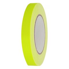 Neoonkleeplint Neon gaffer 19mm x 25m, kollane hind ja info | Isolatsiooni- ja tihendus pakkematerjal | kaup24.ee