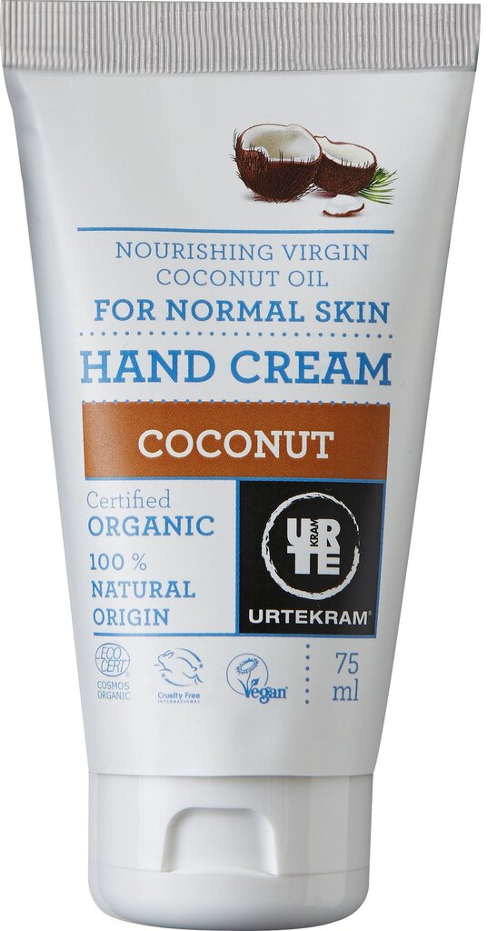 Kätekreem kookosega Urtekram Coconut 75 ml hind ja info | Kehakreemid, losjoonid | kaup24.ee