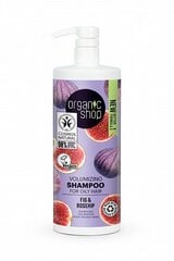 Organic Shop volüümi andev šampoon rasustele juustele, viigimarjad ja kibuvits, 1000ml hind ja info | Šampoonid | kaup24.ee
