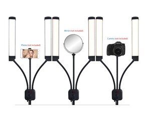 Kosmeetiline Led-lamp 40 W koos statiiviga FT-450 цена и информация | Осветительное оборудование для фотосъемок | kaup24.ee