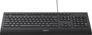 Проводная клавиатура Logitech K280E (DE), черная цена и информация | Клавиатура с игровой мышью 3GO COMBODRILEW2 USB ES | kaup24.ee