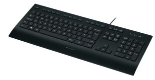 Проводная клавиатура Logitech K280E (DE), черная цена и информация | Клавиатуры | kaup24.ee