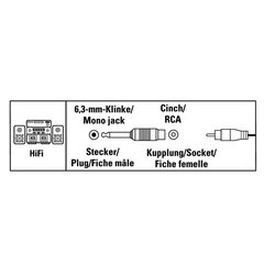 Audio adapter Hama, RCA/ 6,3 mm ühendus hind ja info | USB jagajad, adapterid | kaup24.ee