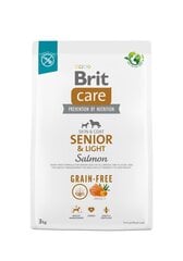 Brit Care Grain-free Kuivtoit igat tõugu vanematele koertele, 3 kg цена и информация | Сухой корм для собак | kaup24.ee