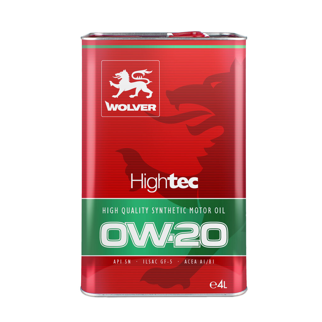 Wolver HighTec Hybrid sünteetiline mootoriõli, 0W-20, 4L hind ja info | Mootoriõlid | kaup24.ee