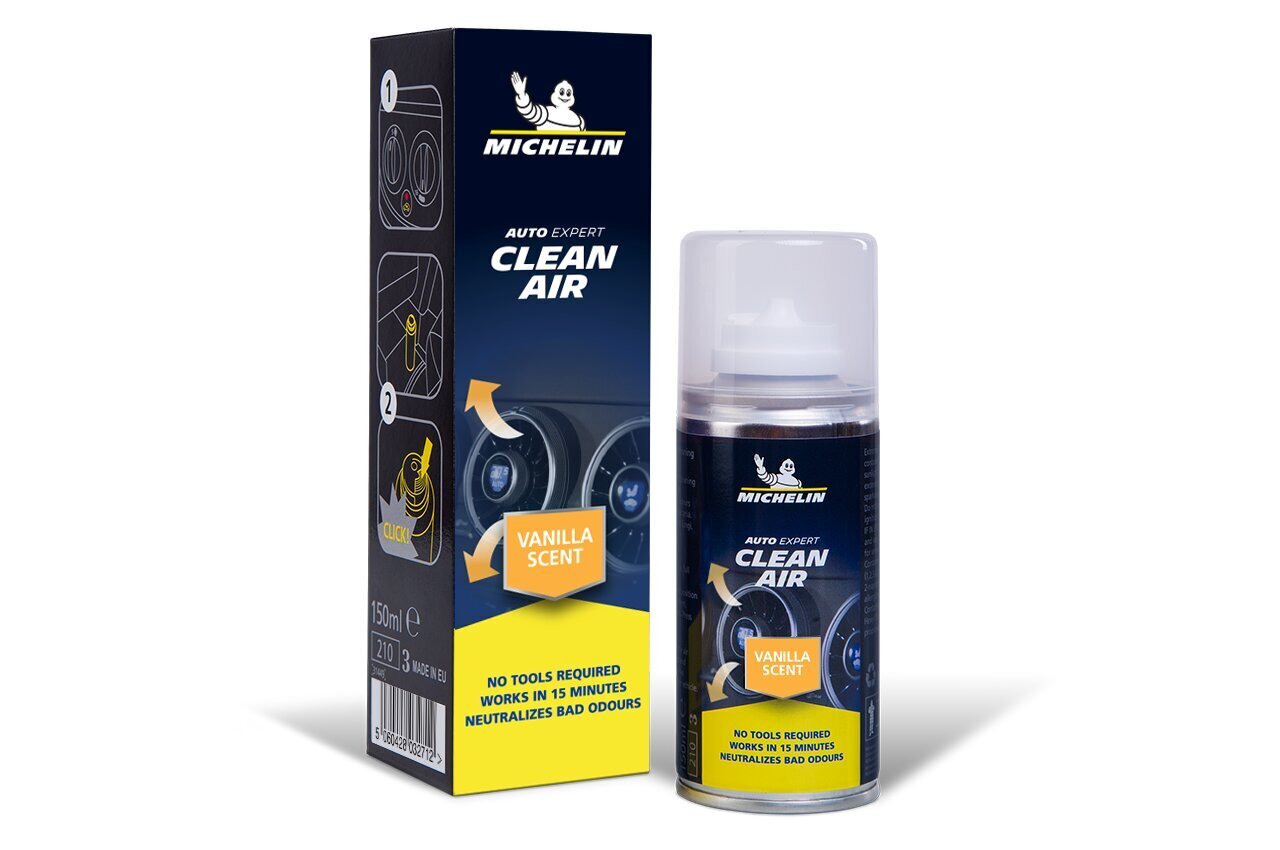 Auto õhukonditsioneeri puhastusvahend Michelin Vanilla scent, 150ml hind ja info | Autokeemia | kaup24.ee