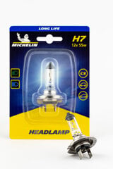Автомобильная лампа Michelin Long Life H7 12V 55W цена и информация | Автомобильная ксеноновая лампа D2R 6000К (Китай) | kaup24.ee