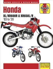 HM Honda XL XR600R XR650LR 1983-20: - Model History - Pre-Ride Checks - Wiring Diagrams - Tools and Workshop Tips цена и информация | Путеводители, путешествия | kaup24.ee