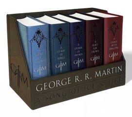 George R. R. Martin's A Game of Thrones Leather-Cloth Boxed Set (Song of Ice and Fire Series): A Game of Thrones, A Clash of Kings, A Storm of Swords, A Feast for Crows, and A Dance with Dragons цена и информация | Фантастика, фэнтези | kaup24.ee