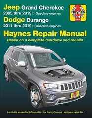Jeep Grand Cherokee 2005 Thru 2019 and Dodge Durango 2011 Thru 2019 Haynes Repair Manual: Based on Complete Teardown and Rebuild 2nd ed. цена и информация | Путеводители, путешествия | kaup24.ee
