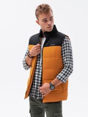 Meeste vest Ombre V36 kuldne hind ja info | Meeste vestid | kaup24.ee