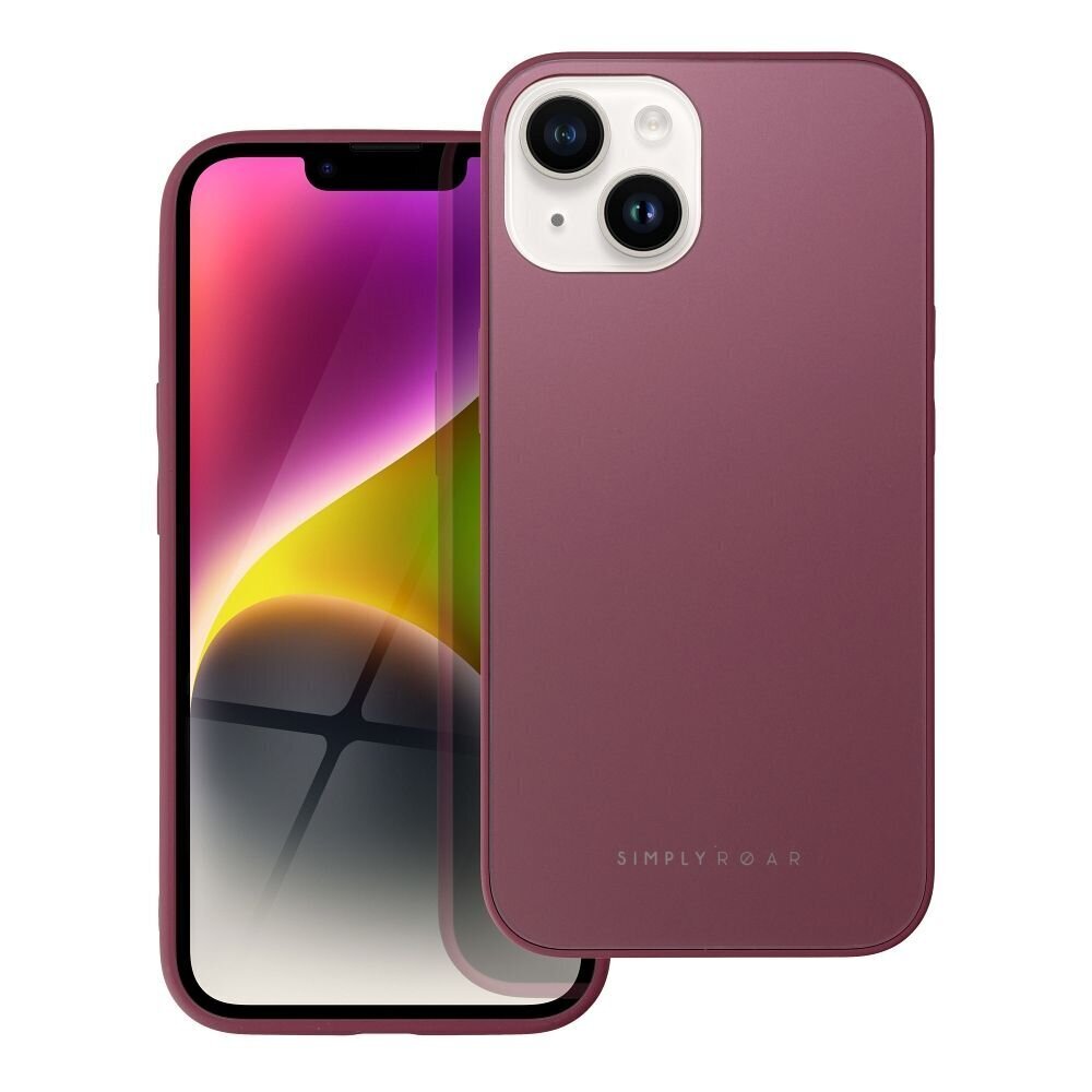 Telefoniümbris Roar Matte Glass - iPhone 14 Pro, punane цена и информация | Telefoni kaaned, ümbrised | kaup24.ee