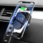 2in1 telefonihoidja ja juhtmevaba laadija; Autotelefoni hoidik ja juhtmeta laadija; Car phone holder and charger, LIVMAN D-01 цена и информация | Mobiiltelefonide hoidjad | kaup24.ee